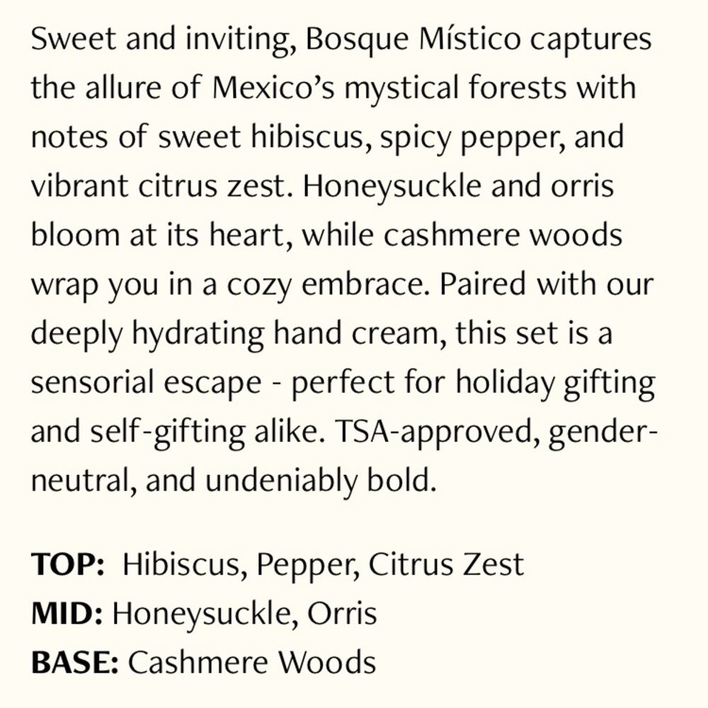 Nopalera Bosque Mistico Spray and Hand Cream Set - Picture 5 of 7